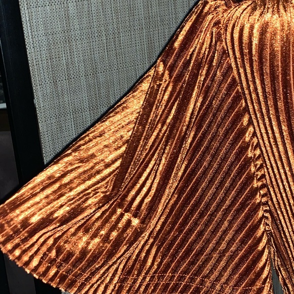 Simplee beautiful copper midi wrap dress - Picture 7 of 9